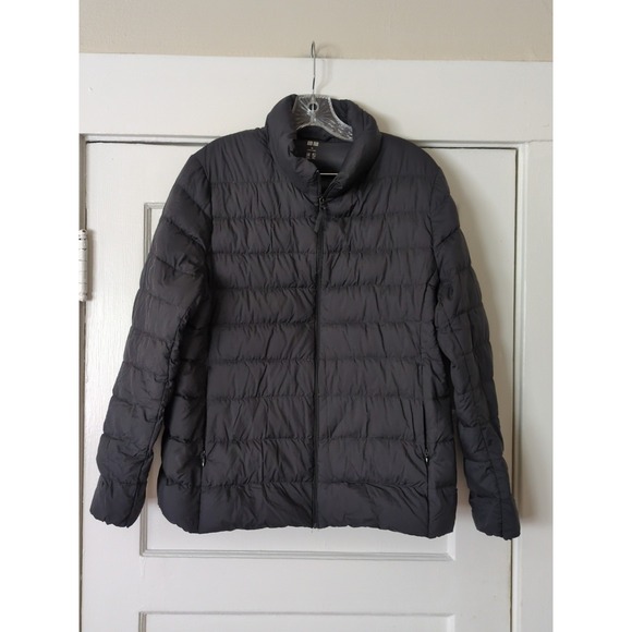 Uniqlo Ultra Light Down Puffer Jacket Mock Neck XL Black Women's - Picture 1 of 10